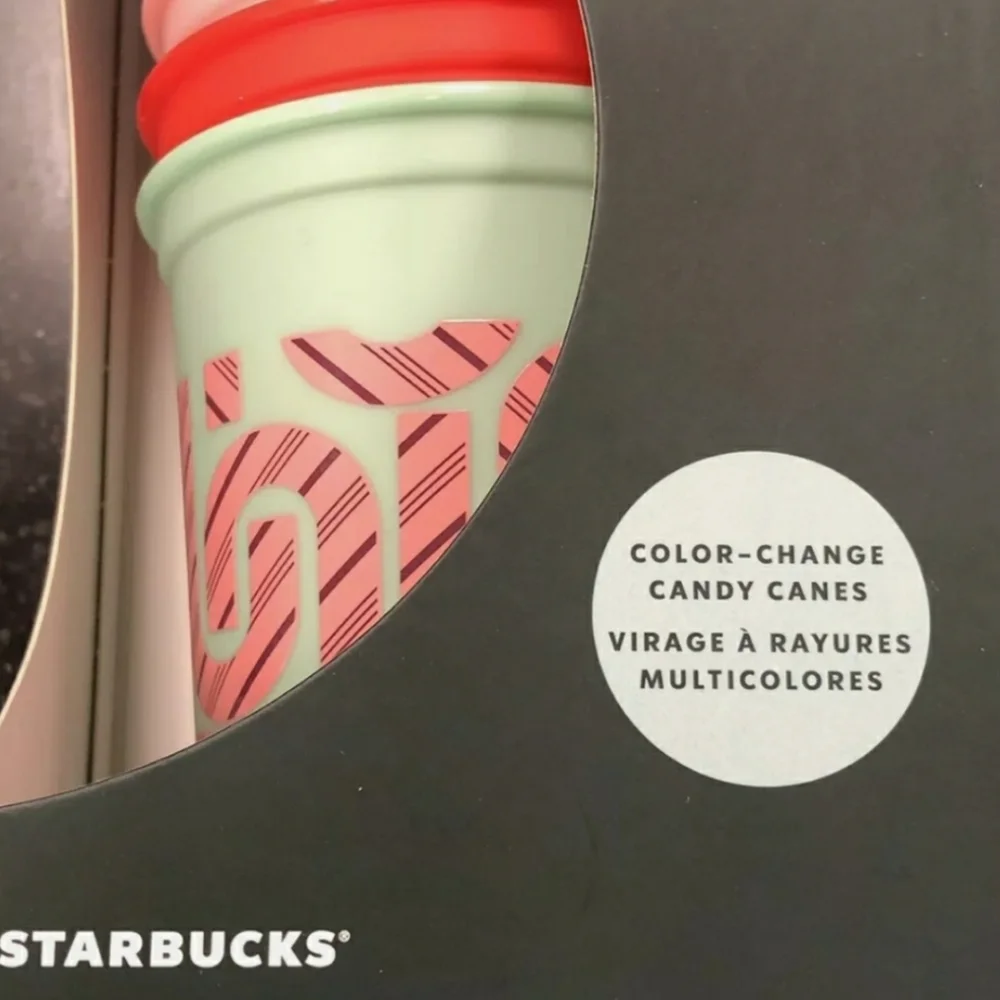 Starbucks Color Change Candy Cane 6 Pack Hot Cups 2020 NEW Christmas